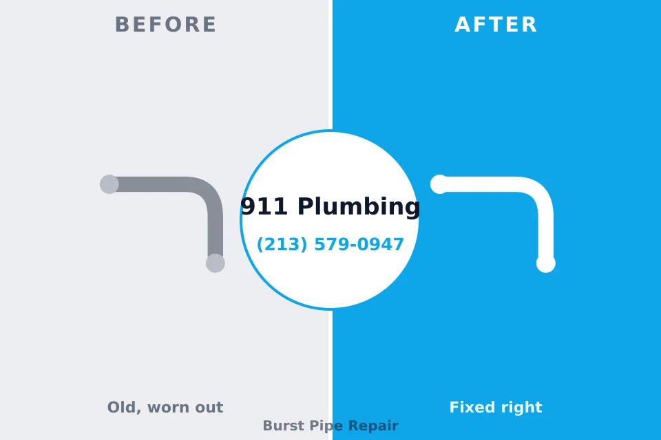 Before and after: plumbing company Vevay, IN
